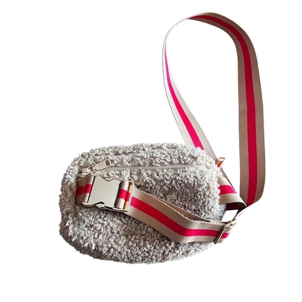 Anthropologie Libbie Fleece Belt Bag‎ / Sling Bag